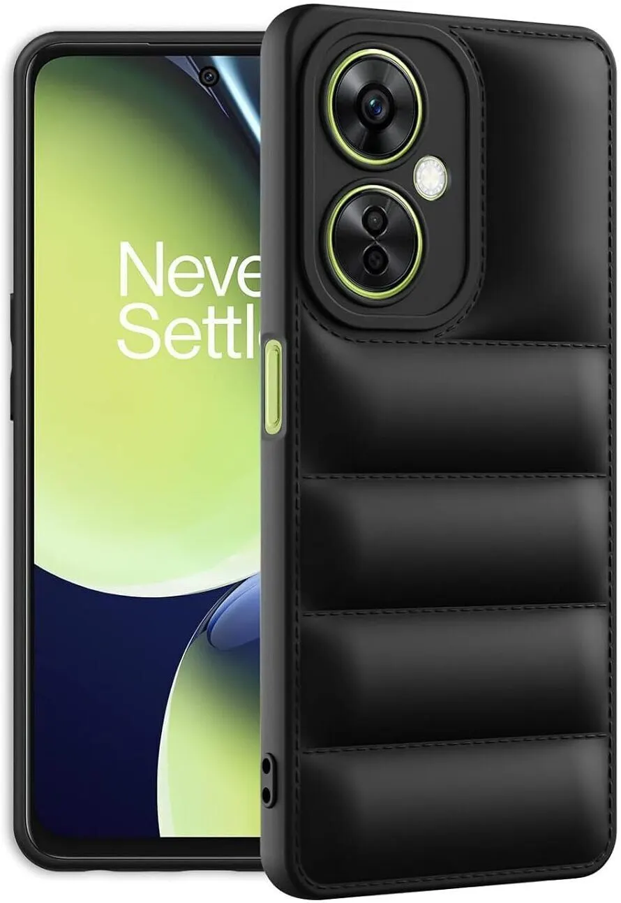 Micvir Back Cover for OnePlus Nord CE 3 Lite 5G (Black, Camera Bump Protector, Plastic, Silicon, Pack of: 1)
