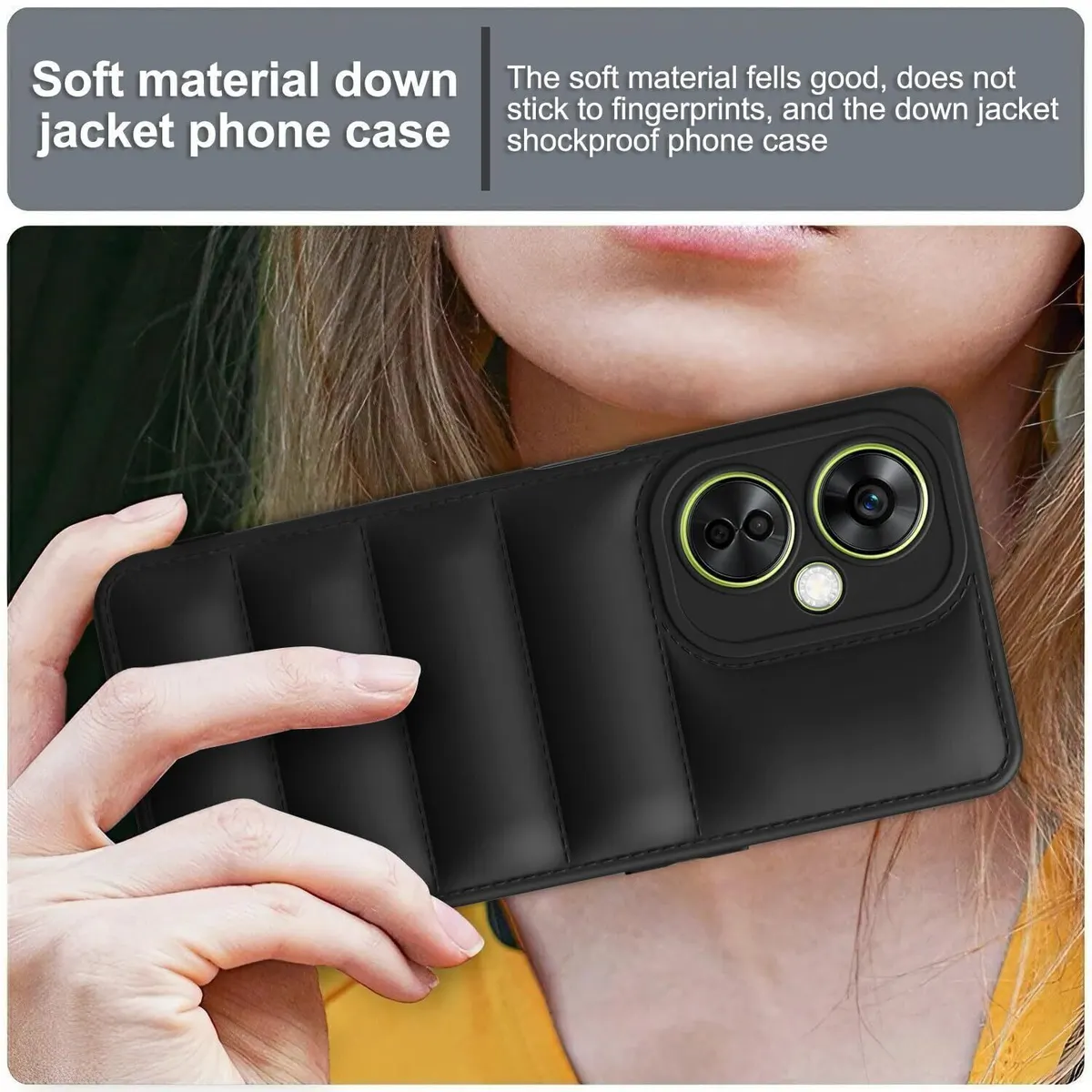 Micvir Back Cover for OnePlus Nord CE 3 Lite 5G (Black, Camera Bump Protector, Plastic, Silicon, Pack of: 1) — image 3 of 4