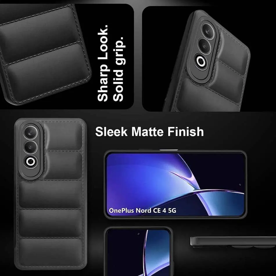 Micvir Back Cover for OnePlus Nord CE 4 5G (Black, Camera Bump Protector, Plastic, Silicon, Pack of: 1) — image 4 of 5