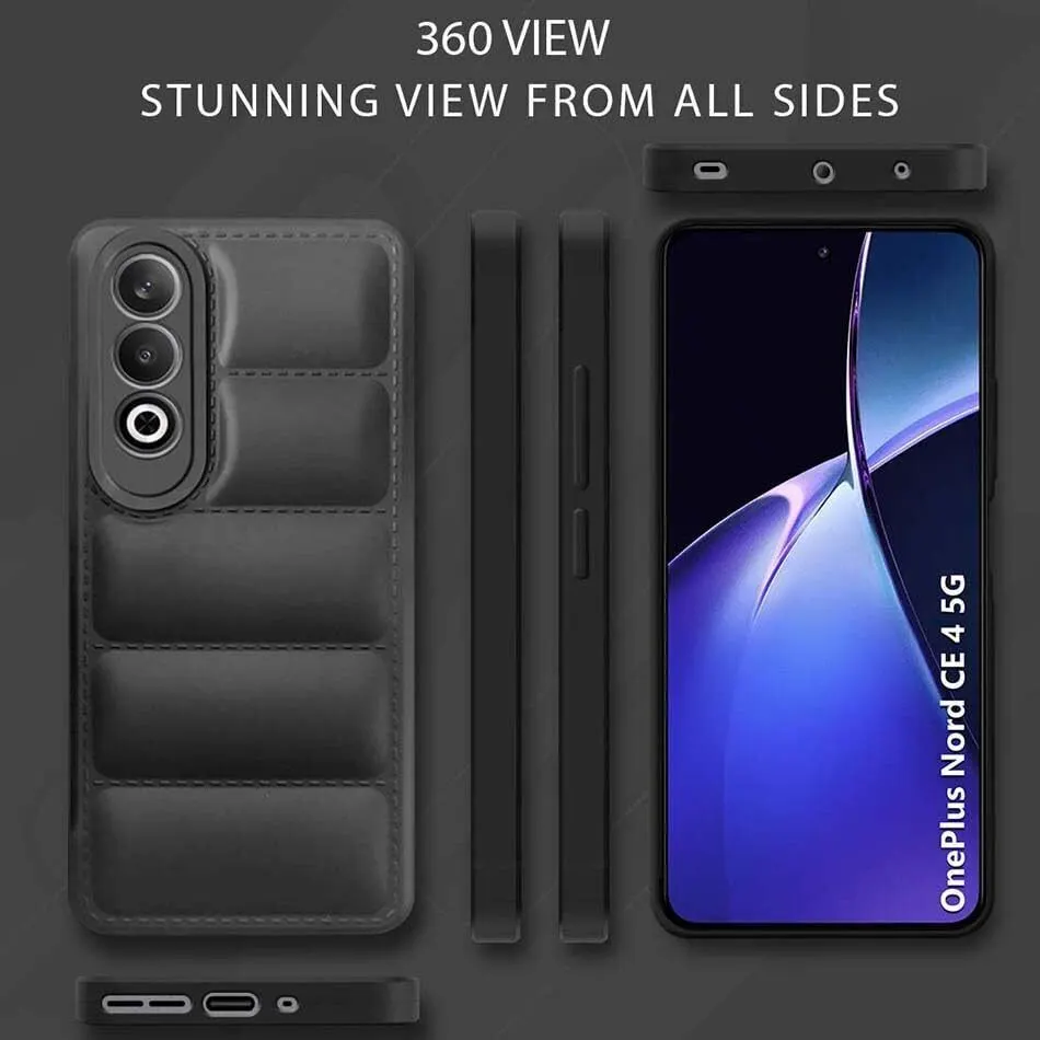 Micvir Back Cover for OnePlus Nord CE 4 5G (Black, Camera Bump Protector, Plastic, Silicon, Pack of: 1) — image 5 of 5