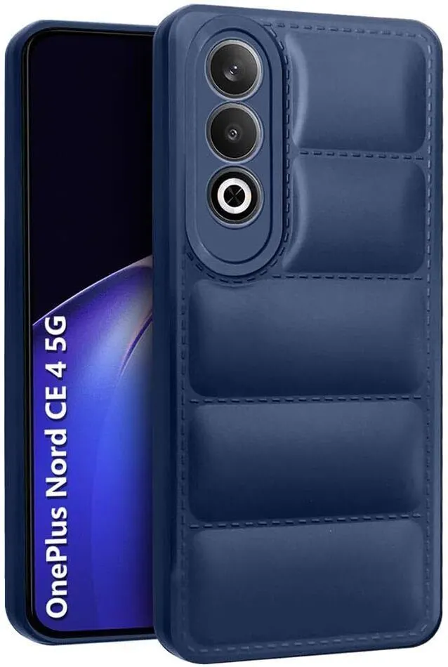 Micvir Back Cover for OnePlus Nord CE 4 5G (Blue, Camera Bump Protector, Plastic, Silicon, Pack of: 1)