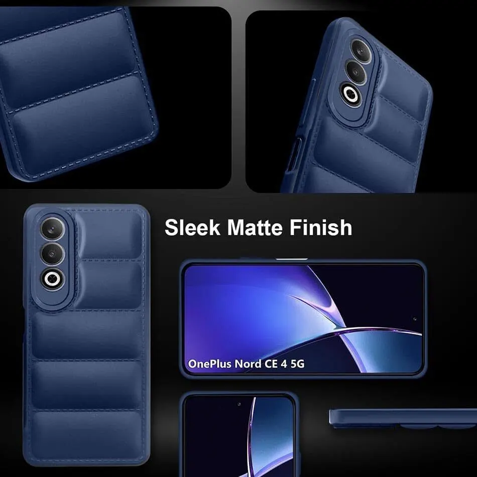 Micvir Back Cover for OnePlus Nord CE 4 5G (Blue, Camera Bump Protector, Plastic, Silicon, Pack of: 1) — image 4 of 5