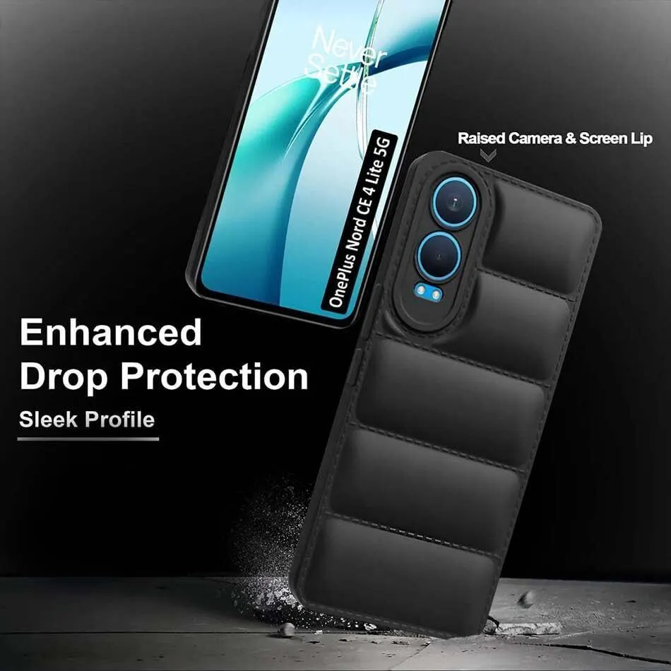 Micvir Back Cover for OnePlus Nord CE 4 Lite (5G) (Black, Camera Bump Protector, Plastic, Silicon, Pack of: 1) — image 2 of 5