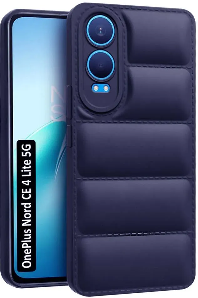 Micvir Back Cover for OnePlus Nord CE 4 Lite (5G) (Blue, Camera Bump Protector, Plastic, Silicon, Pack of: 1)