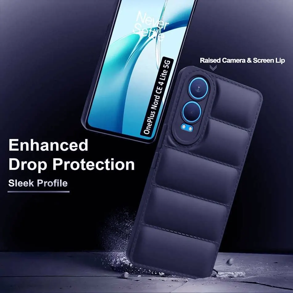 Micvir Back Cover for OnePlus Nord CE 4 Lite (5G) (Blue, Camera Bump Protector, Plastic, Silicon, Pack of: 1) — image 2 of 5