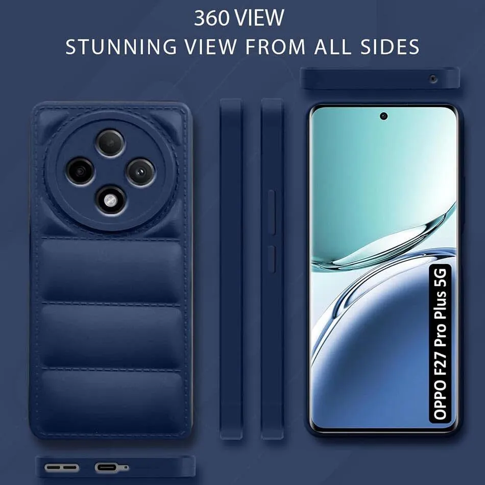 Micvir Back Cover for Oppo F27 Pro Plus 5G (Blue, Camera Bump Protector, Plastic, Silicon, Pack of: 1) — image 5 of 5