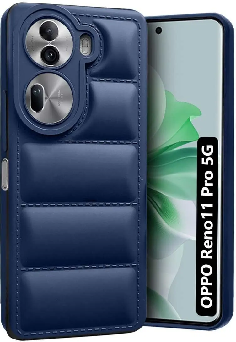 Micvir Back Cover for Oppo Reno 11 Pro 5G (Blue, Camera Bump Protector, Pack of: 1)