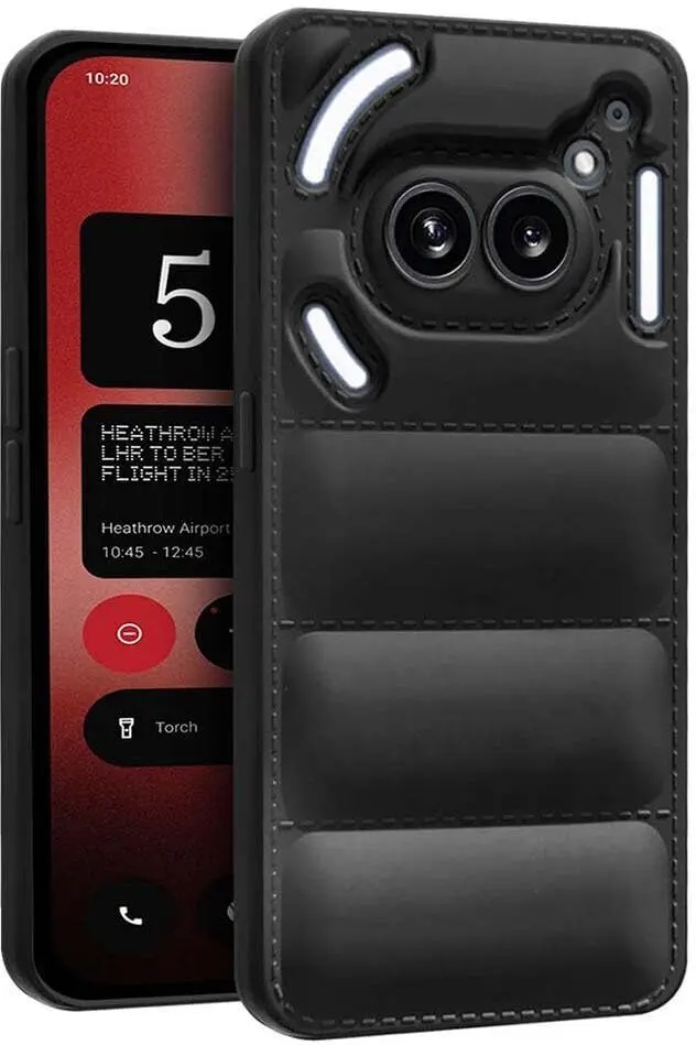 Micvir Back Cover for Nothing Phone (2a) 5G (Black, Camera Bump Protector, Plastic, Silicon, Pack of: 1)