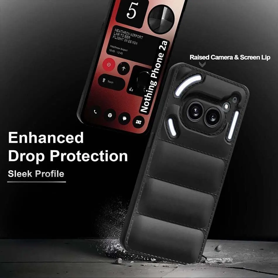 Micvir Back Cover for Nothing Phone (2a) 5G (Black, Camera Bump Protector, Plastic, Silicon, Pack of: 1) — image 2 of 5
