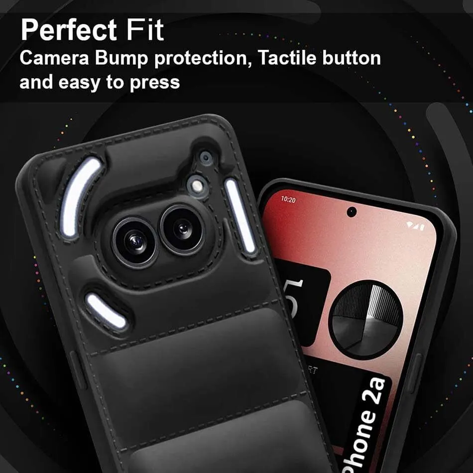 Micvir Back Cover for Nothing Phone (2a) 5G (Black, Camera Bump Protector, Plastic, Silicon, Pack of: 1) — image 3 of 5