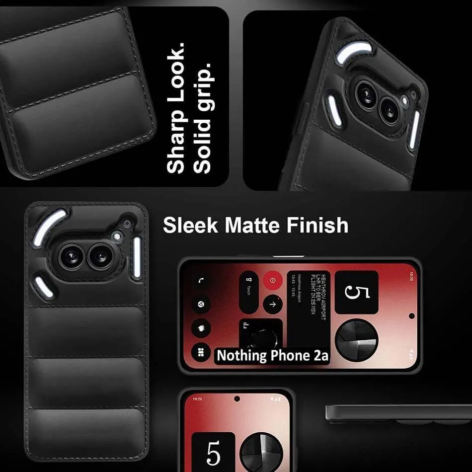 Micvir Back Cover for Nothing Phone (2a) 5G (Black, Camera Bump Protector, Plastic, Silicon, Pack of: 1) — image 4 of 5