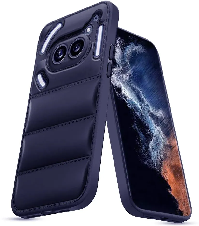 Micvir Back Cover for Nothing Phone (2a) 5G (Blue, Camera Bump Protector, Plastic, Silicon, Pack of: 1)