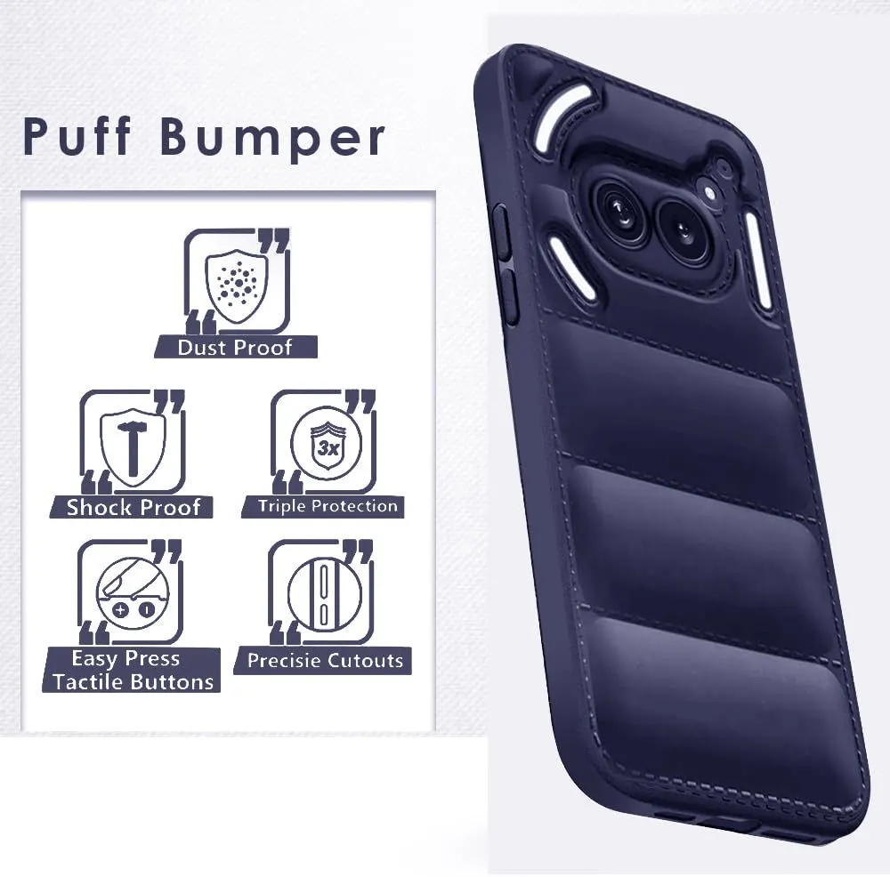 Micvir Back Cover for Nothing Phone (2a) 5G (Blue, Camera Bump Protector, Plastic, Silicon, Pack of: 1) — image 3 of 5