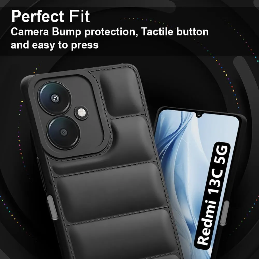 Micvir Back Cover for Poco M6 5G (Black, Camera Bump Protector, Plastic, Silicon, Pack of: 1) — image 2 of 5