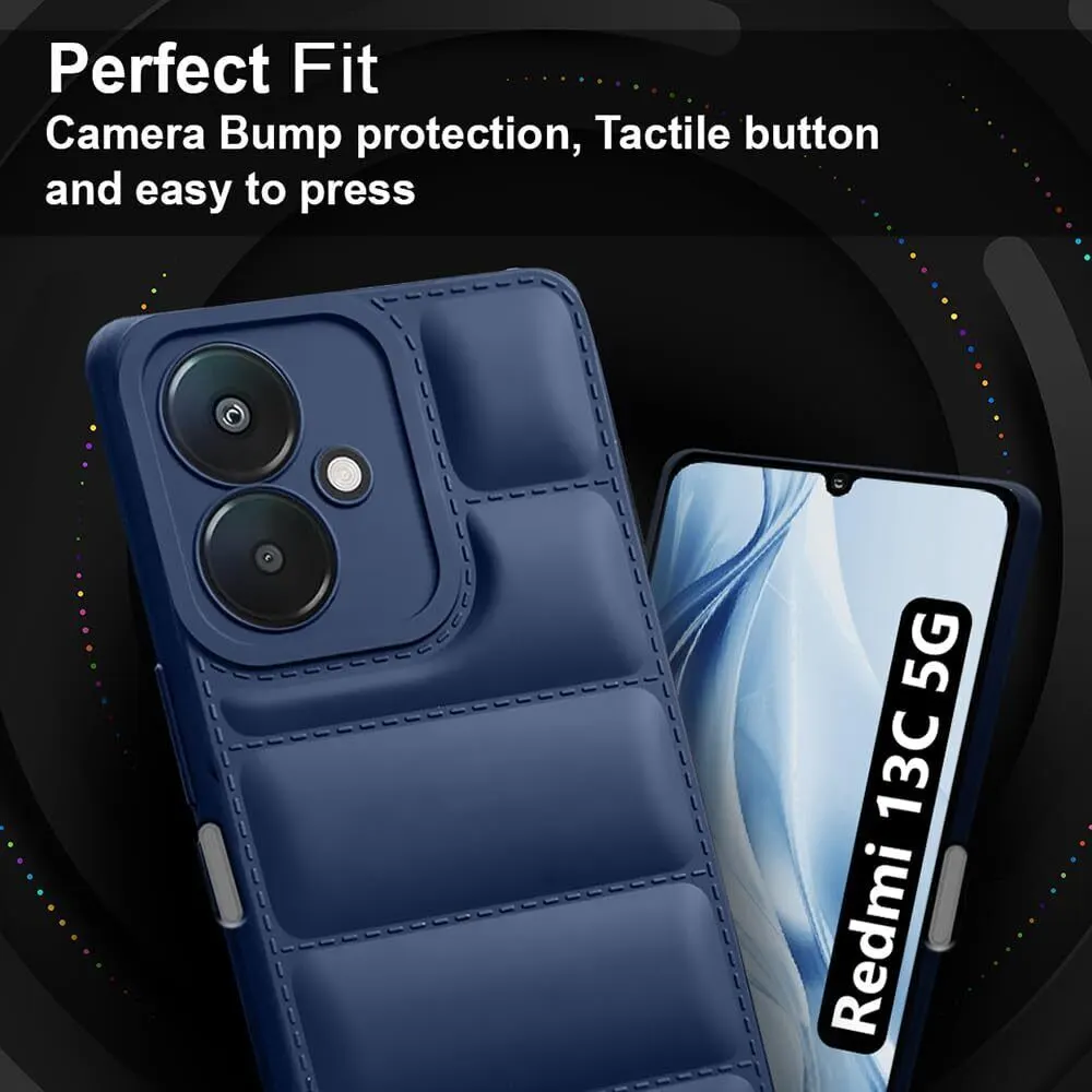 Micvir Back Cover for Poco M6 5G (Blue, Camera Bump Protector, Plastic, Silicon, Pack of: 1) — image 2 of 5