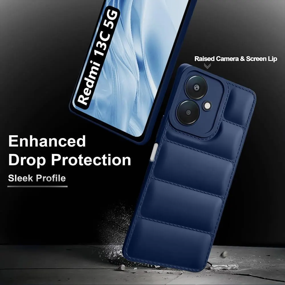 Micvir Back Cover for Poco M6 5G (Blue, Camera Bump Protector, Plastic, Silicon, Pack of: 1) — image 4 of 5