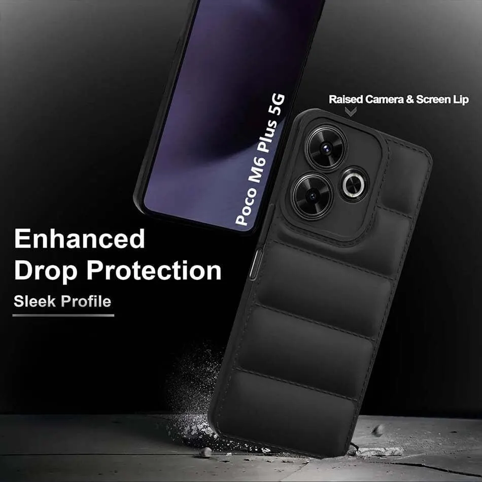 Micvir Back Cover for POCO M6 Plus 5G (Black, Camera Bump Protector, Pack of: 1) — image 2 of 5