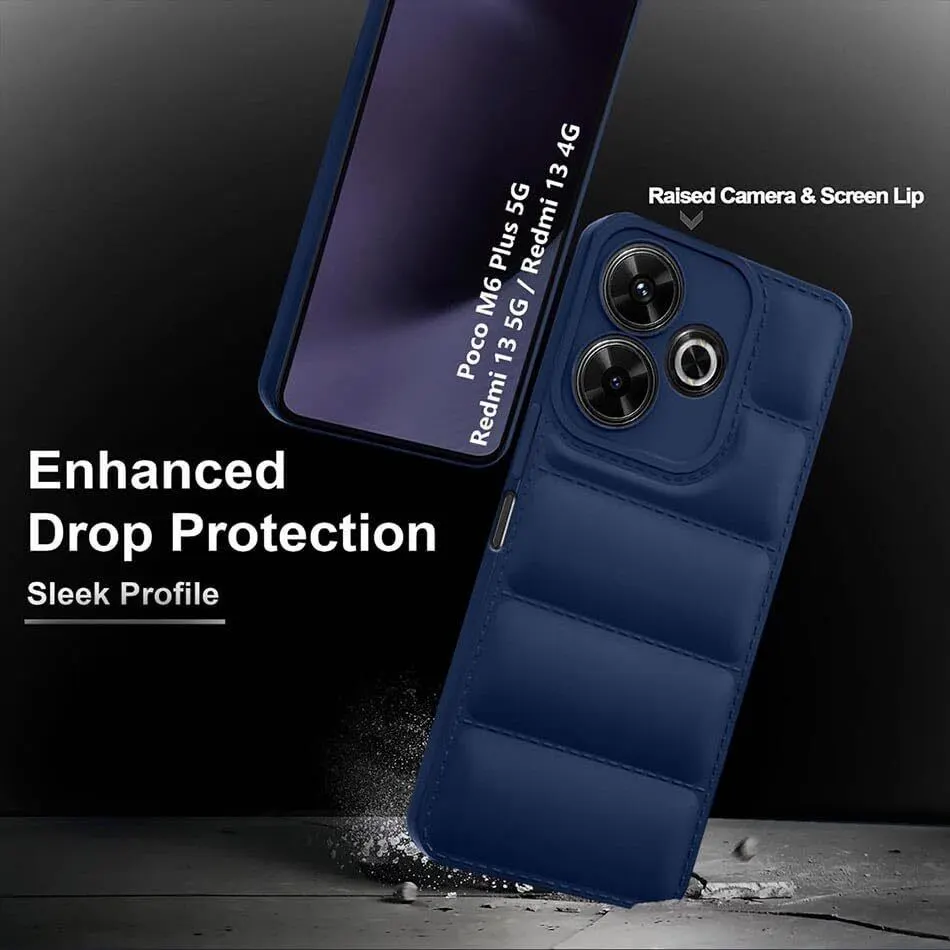 Micvir Back Cover for POCO M6 Plus 5G (Blue, Camera Bump Protector, Pack of: 1) — image 2 of 5