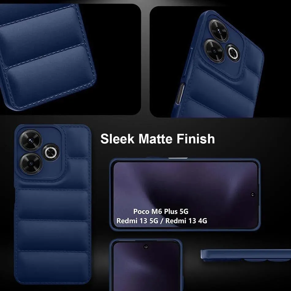 Micvir Back Cover for POCO M6 Plus 5G (Blue, Camera Bump Protector, Pack of: 1) — image 4 of 5