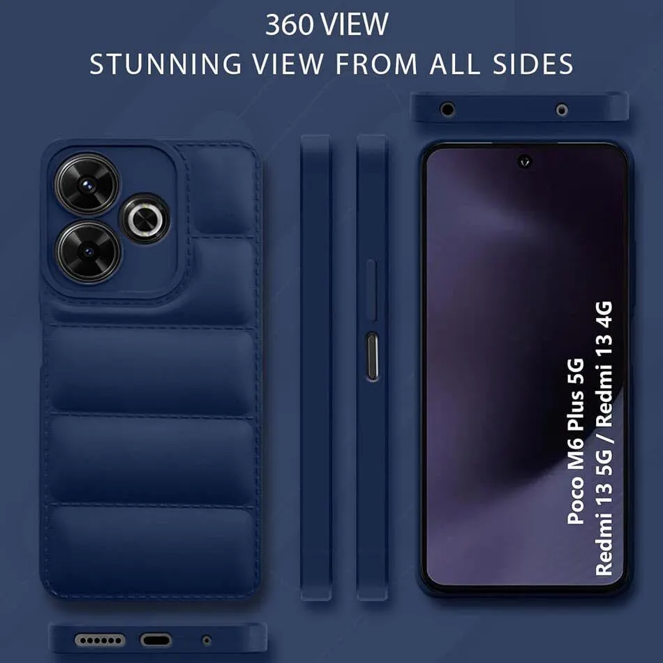 Micvir Back Cover for POCO M6 Plus 5G (Blue, Camera Bump Protector, Pack of: 1) — image 5 of 5