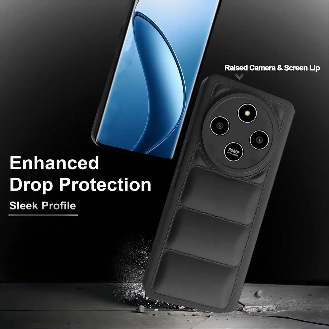Micvir Back Cover for POCO M7 5G (Black, Camera Bump Protector, Pack of: 1) — image 3 of 5