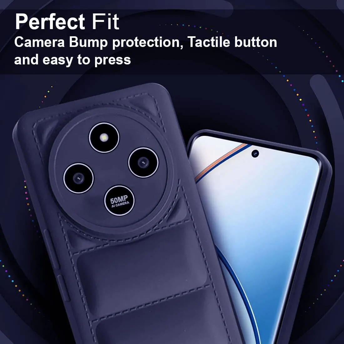 Micvir Back Cover for POCO M7 5G (Blue, Camera Bump Protector, Pack of: 1) — image 2 of 5