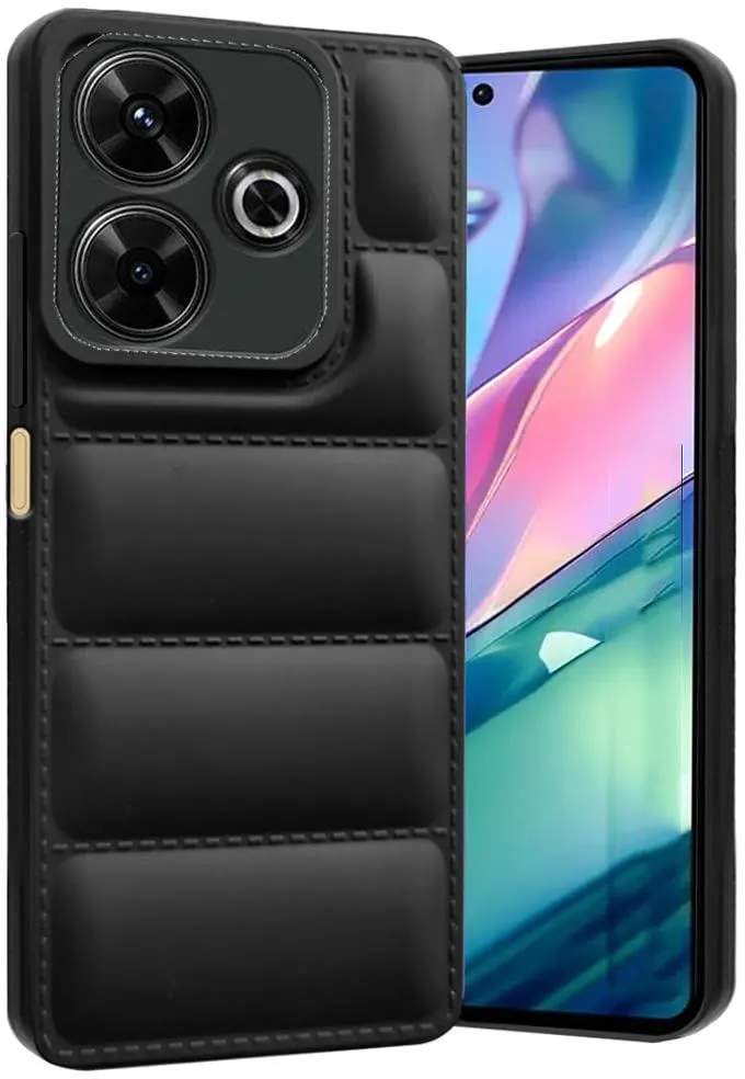 Micvir Back Cover for realme 13 5G (Black, Camera Bump Protector, Plastic, Silicon, Pack of: 1)