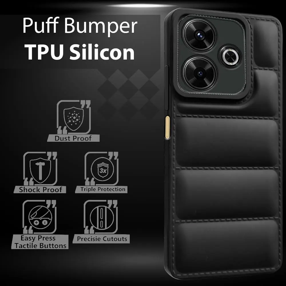 Micvir Back Cover for realme 13 5G (Black, Camera Bump Protector, Plastic, Silicon, Pack of: 1) — image 5 of 5