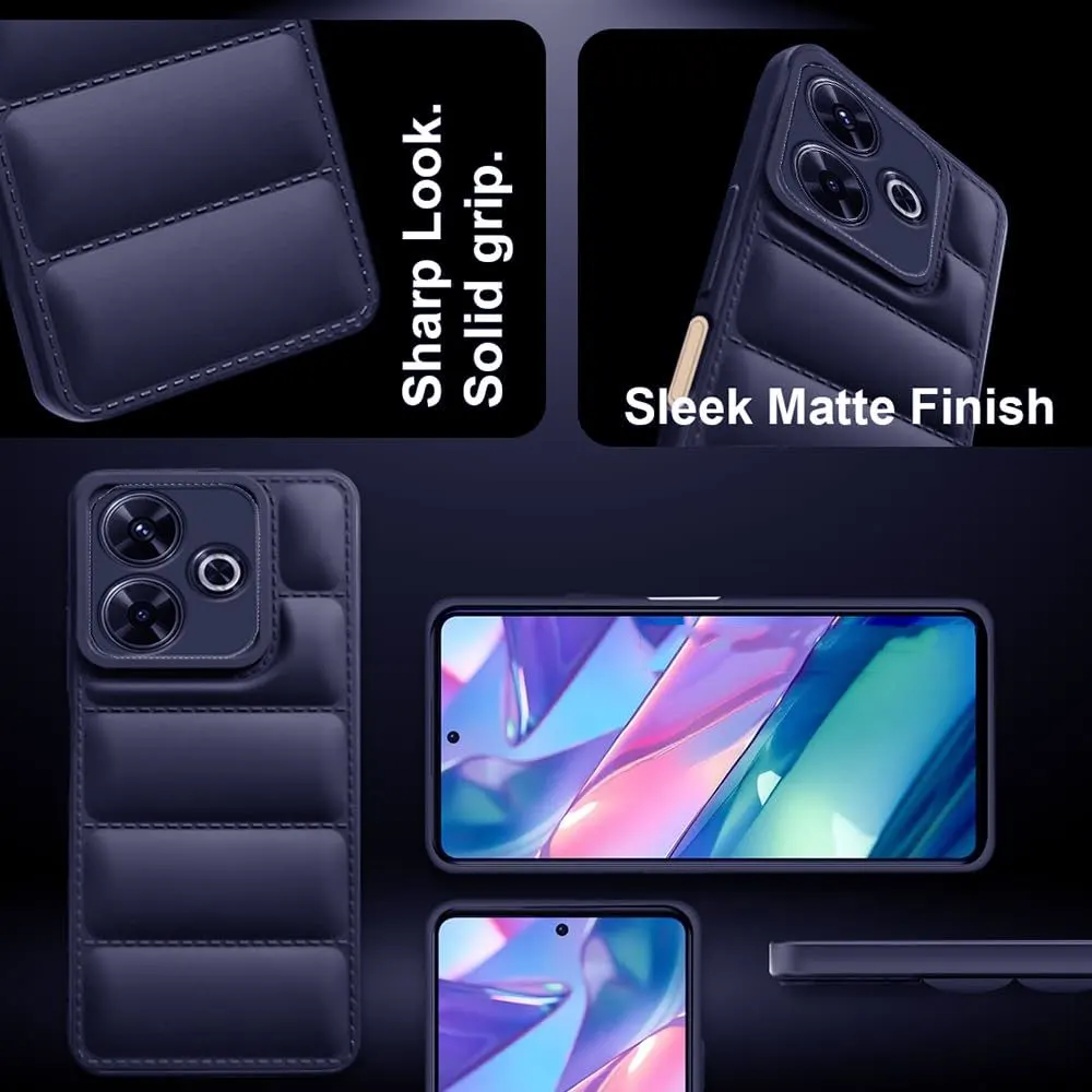 Micvir Back Cover for realme 13 5G (Blue, Camera Bump Protector, Plastic, Silicon, Pack of: 1) — image 4 of 5