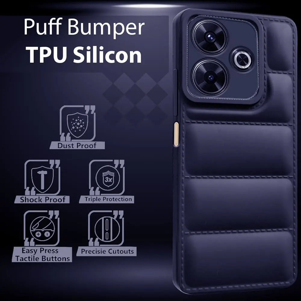Micvir Back Cover for realme 13 5G (Blue, Camera Bump Protector, Plastic, Silicon, Pack of: 1) — image 5 of 5