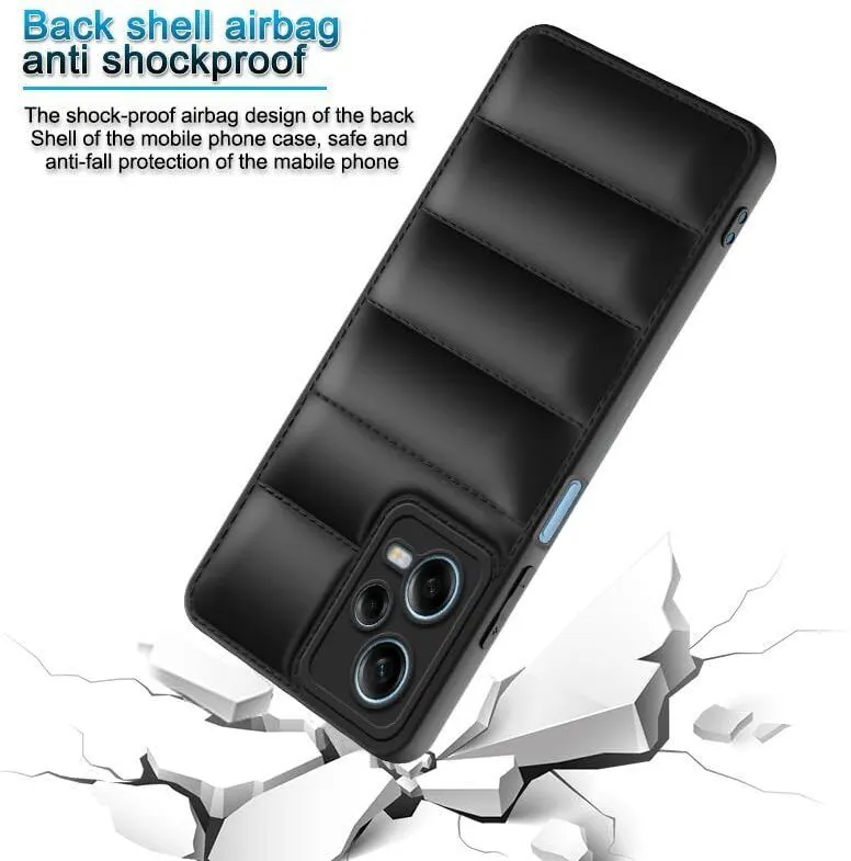 Micvir Back Cover for Redmi Note 12 5G (Black, Camera Bump Protector, Plastic, Silicon, Pack of: 1) — image 2 of 4