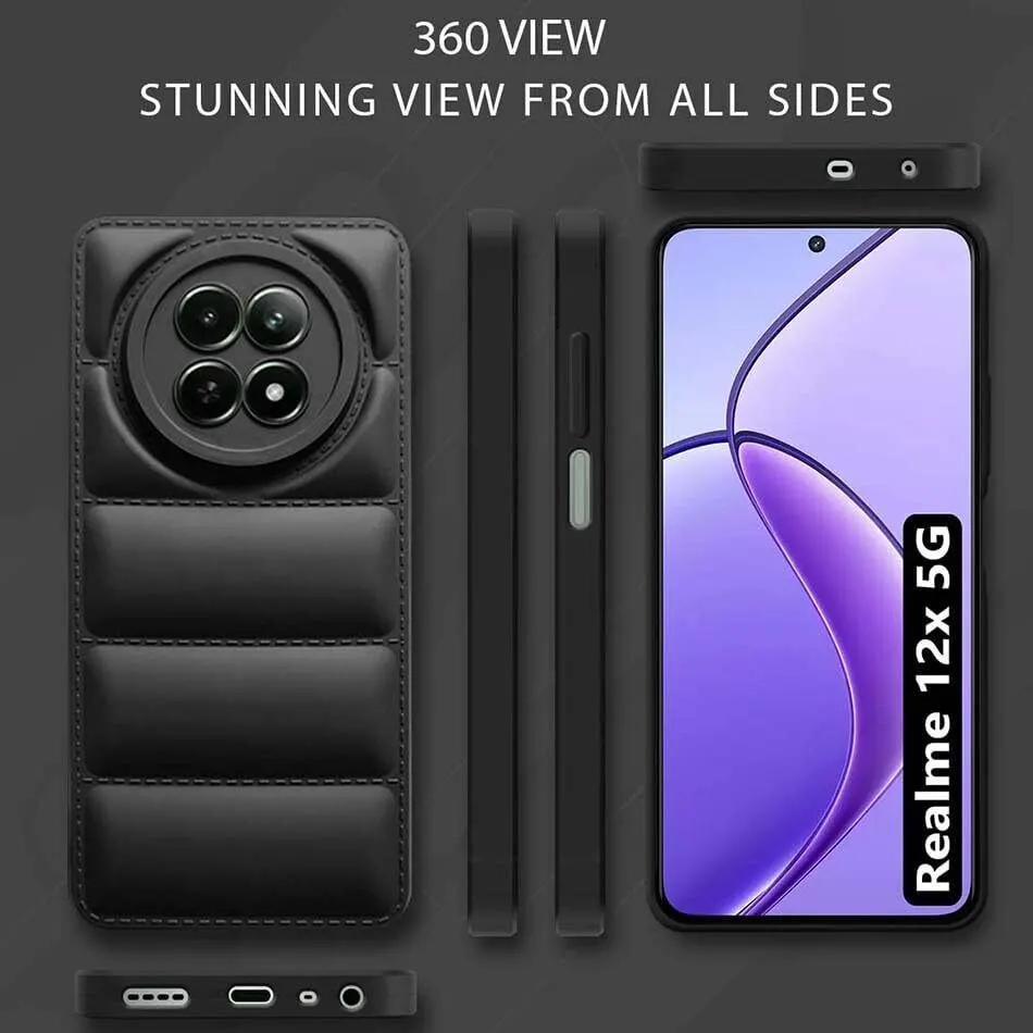 Micvir Back Cover for Realme 12x 5G (Black, Camera Bump Protector, Pack of: 1) — image 5 of 5