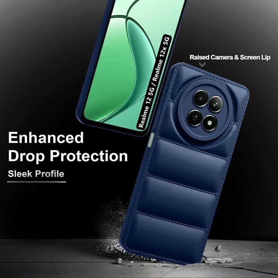 Micvir Back Cover for Realme 12x 5G (Blue, Camera Bump Protector, Pack of: 1) — image 2 of 5