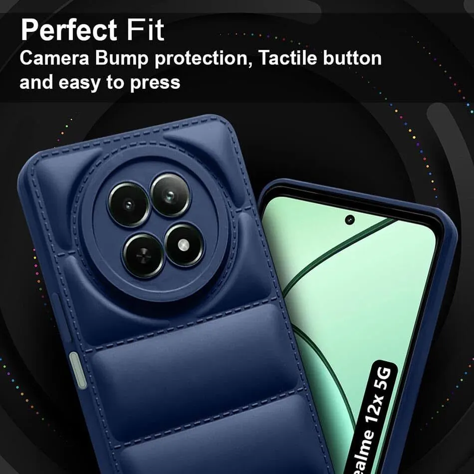Micvir Back Cover for Realme 12x 5G (Blue, Camera Bump Protector, Pack of: 1) — image 3 of 5