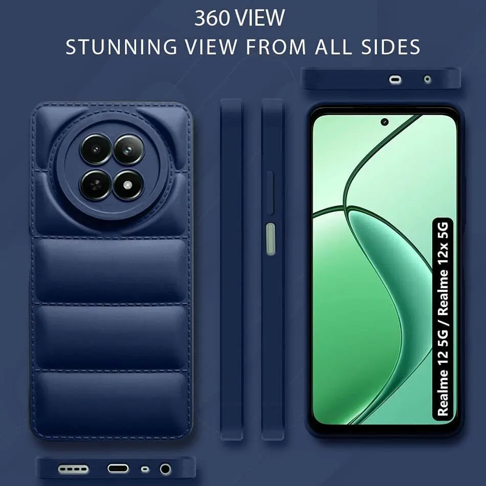 Micvir Back Cover for Realme 12x 5G (Blue, Camera Bump Protector, Pack of: 1) — image 5 of 5