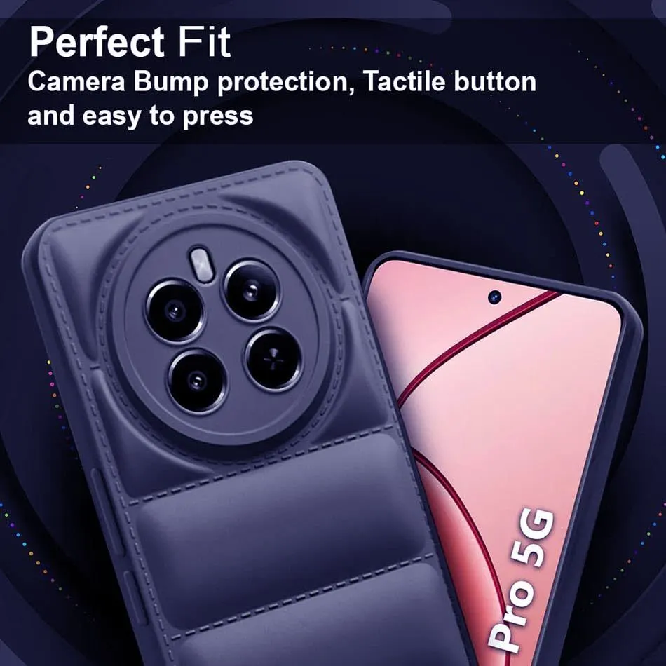 Micvir Back Cover for Realme P1 5G (Blue, Camera Bump Protector, Plastic, Silicon, Pack of: 1) — image 2 of 5