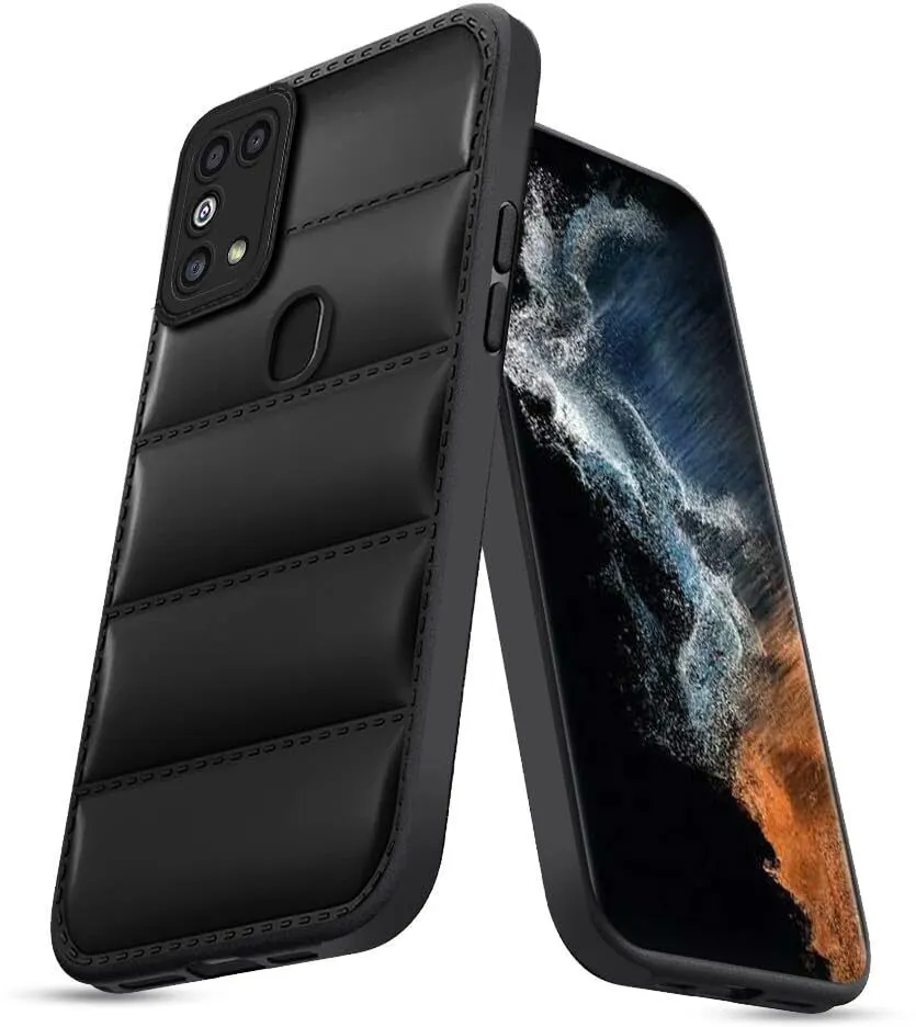 Micvir Back Cover for Samsung Galaxy M31 (Black, Camera Bump Protector, Pack of: 1)