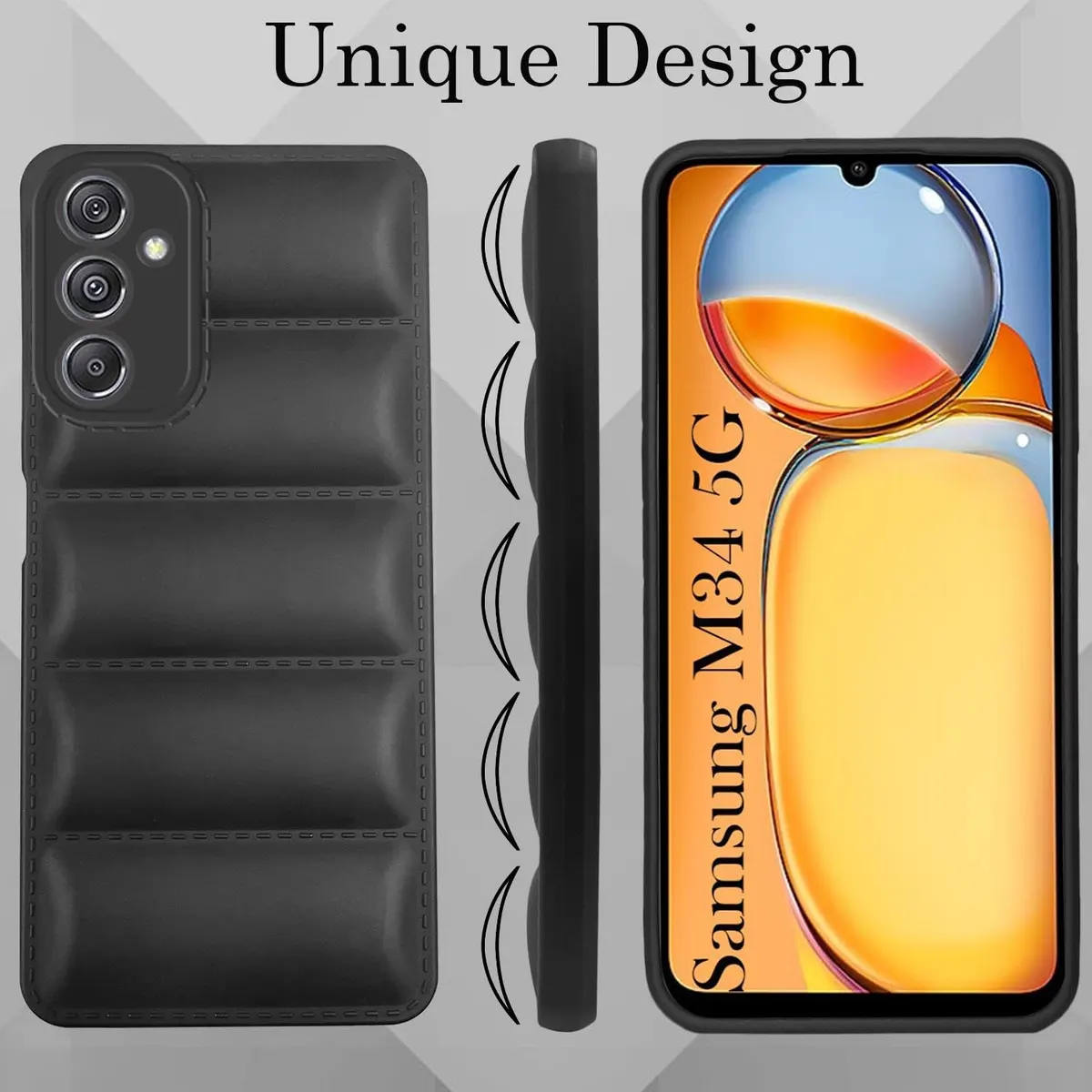 Micvir Back Cover for Samsung Galaxy M34 5G (Black, Camera Bump Protector, Pack of: 1) — image 5 of 5