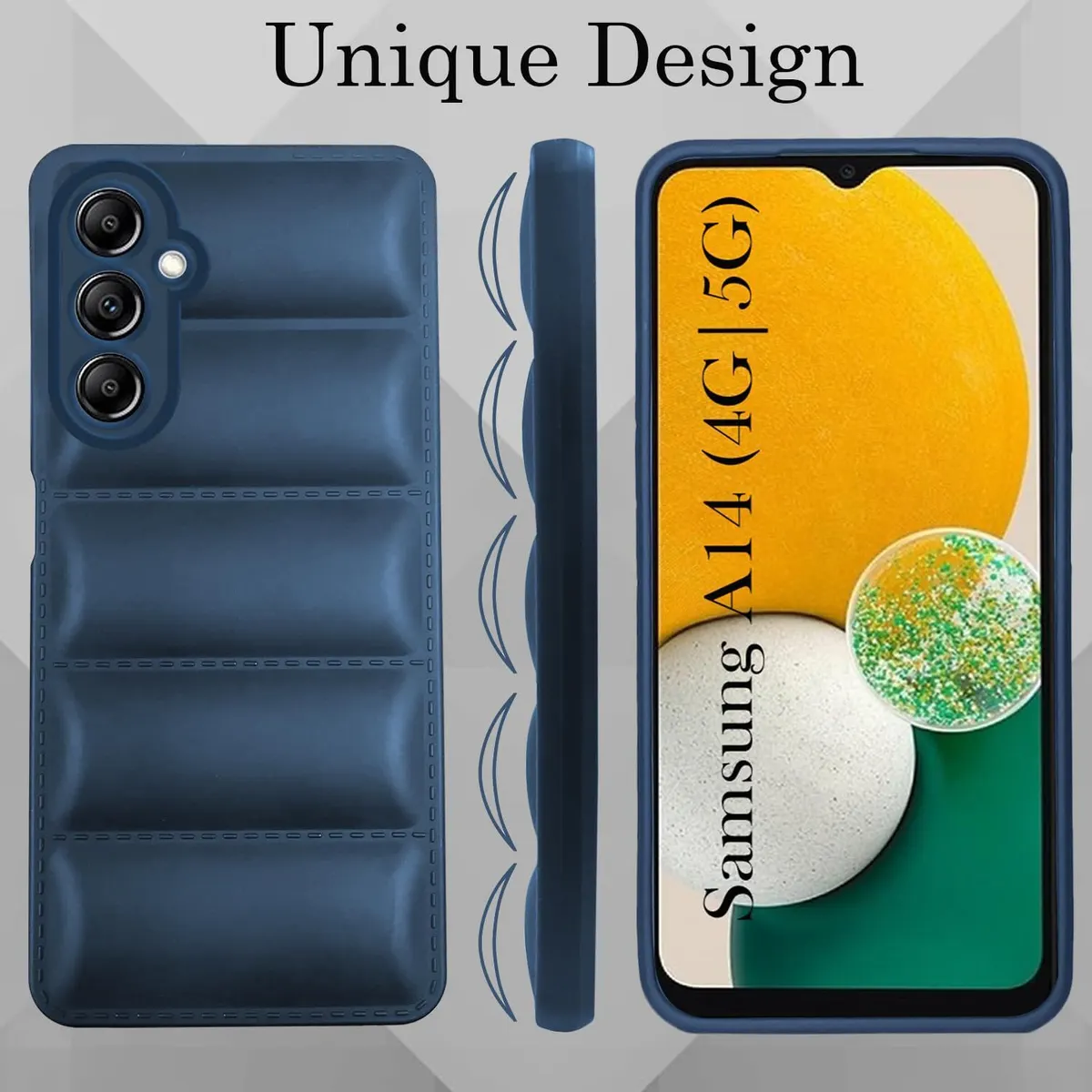 Micvir Back Cover for Samsung Galaxy A14 5G (Blue, Camera Bump Protector, Pack of: 1) — image 5 of 5