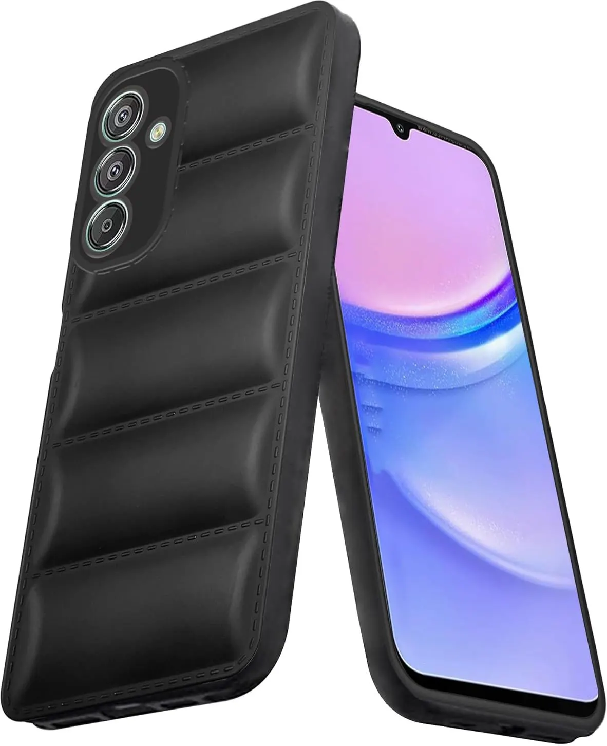 Micvir Back Cover for Samsung Galaxy F15 5G (Black, Camera Bump Protector, Pack of: 1)