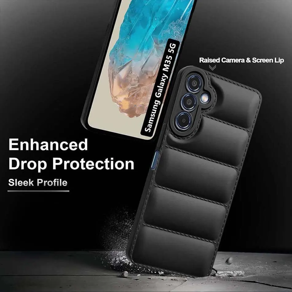 Micvir Back Cover for SAMSUNG Galaxy M35 5G (Black, Camera Bump Protector, Plastic, Silicon, Pack of: 1) — image 3 of 5