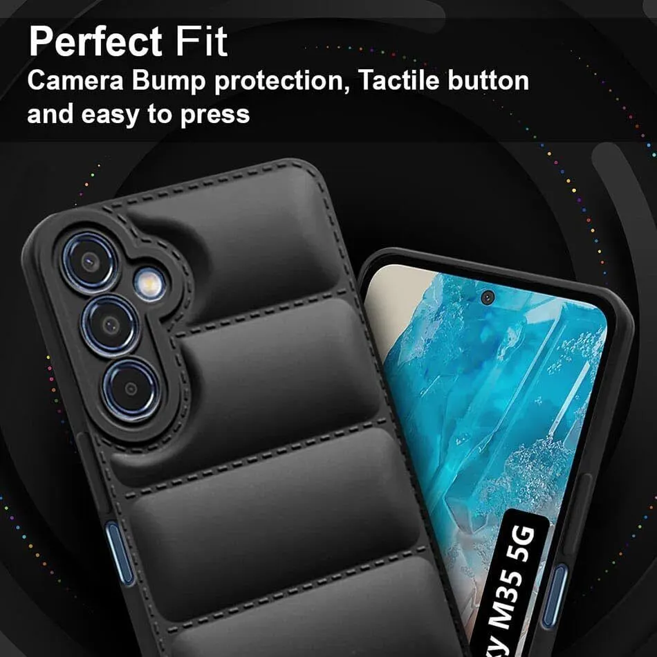 Micvir Back Cover for SAMSUNG Galaxy M35 5G (Black, Camera Bump Protector, Plastic, Silicon, Pack of: 1) — image 4 of 5