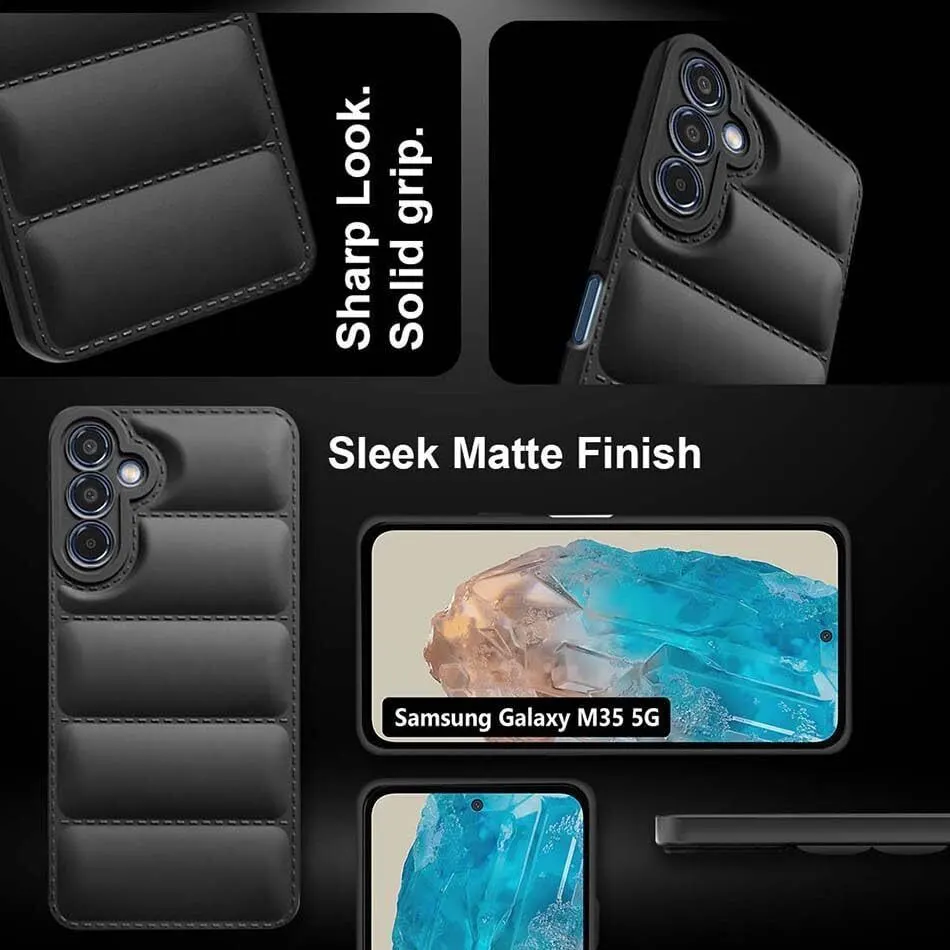 Micvir Back Cover for SAMSUNG Galaxy M35 5G (Black, Camera Bump Protector, Plastic, Silicon, Pack of: 1) — image 5 of 5