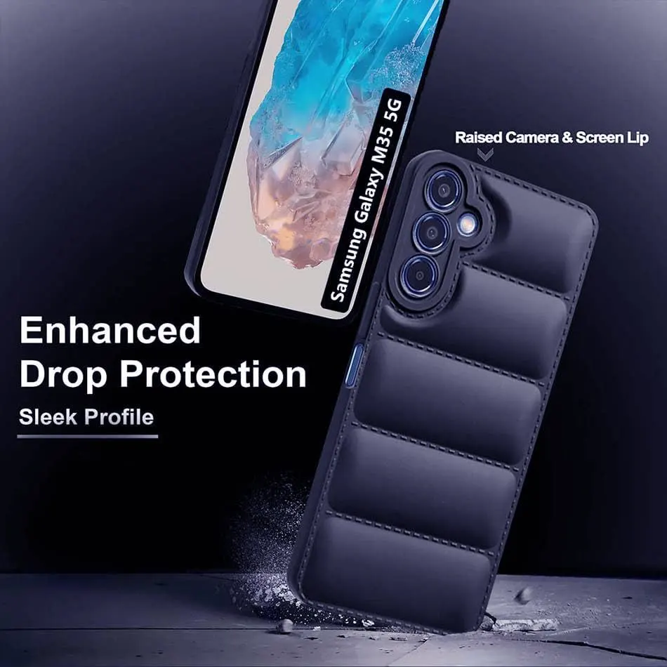Micvir Back Cover for Samsung Galaxy M35 5G (Blue, Camera Bump Protector, Pack of: 1) — image 2 of 5