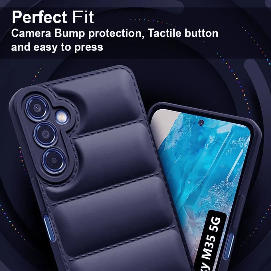 Micvir Back Cover for Samsung Galaxy M35 5G (Blue, Camera Bump Protector, Pack of: 1) — image 3 of 5