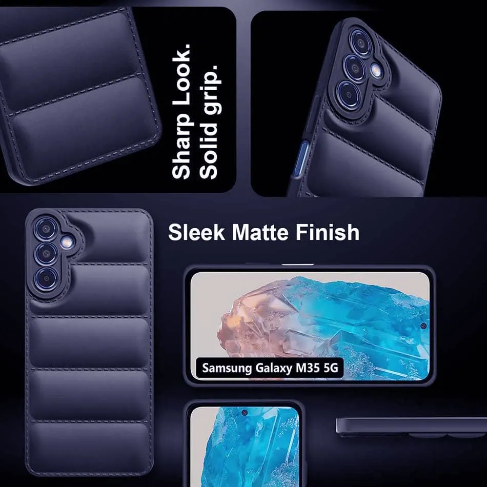 Micvir Back Cover for Samsung Galaxy M35 5G (Blue, Camera Bump Protector, Pack of: 1) — image 4 of 5
