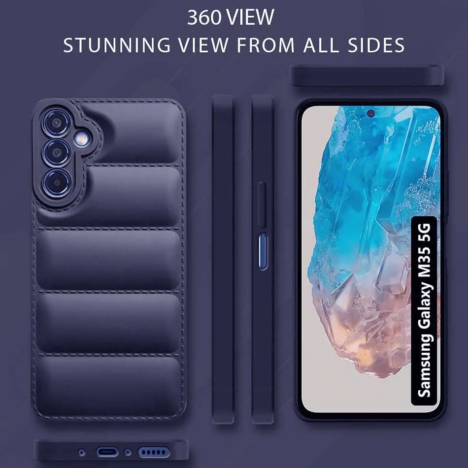 Micvir Back Cover for Samsung Galaxy M35 5G (Blue, Camera Bump Protector, Pack of: 1) — image 5 of 5