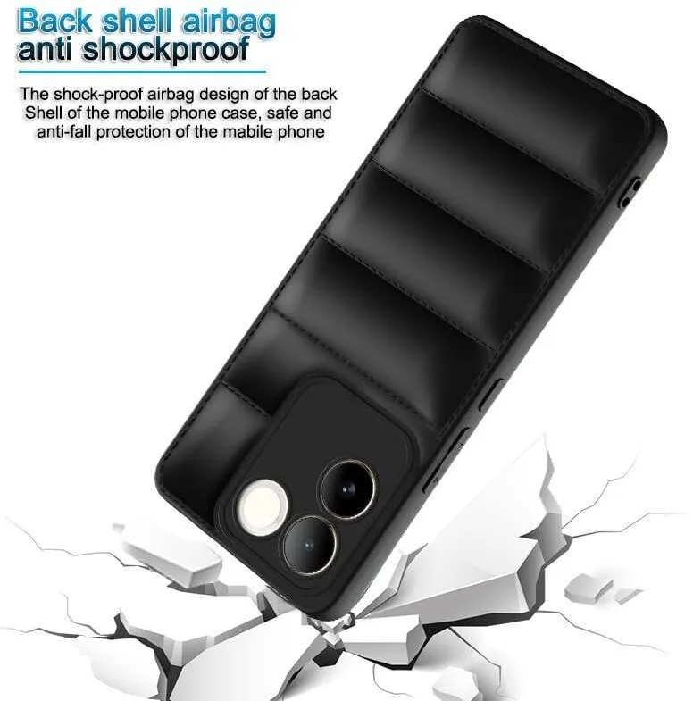 Micvir Back Cover for Vivo T2 Pro 5G (Black, Camera Bump Protector, Pack of: 1) — image 2 of 4