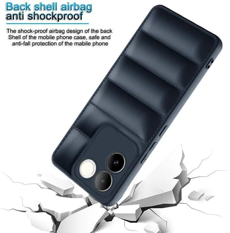 Micvir Back Cover for Vivo T2 Pro 5G (Blue, Camera Bump Protector, Pack of: 1) — image 2 of 4