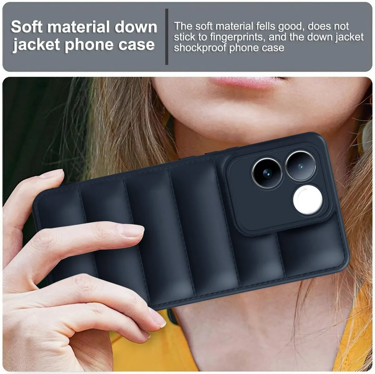 Micvir Back Cover for Vivo T2 Pro 5G (Blue, Camera Bump Protector, Pack of: 1) — image 3 of 4